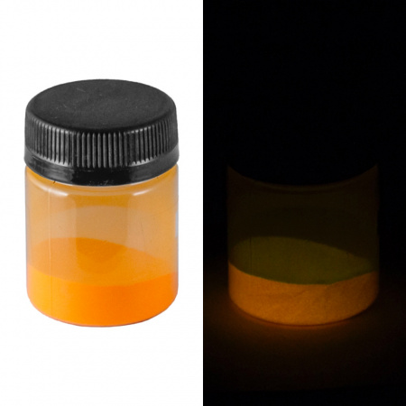 Люминофор оранжевый (Фотолюминесцентный пигмент) 20 гр.
